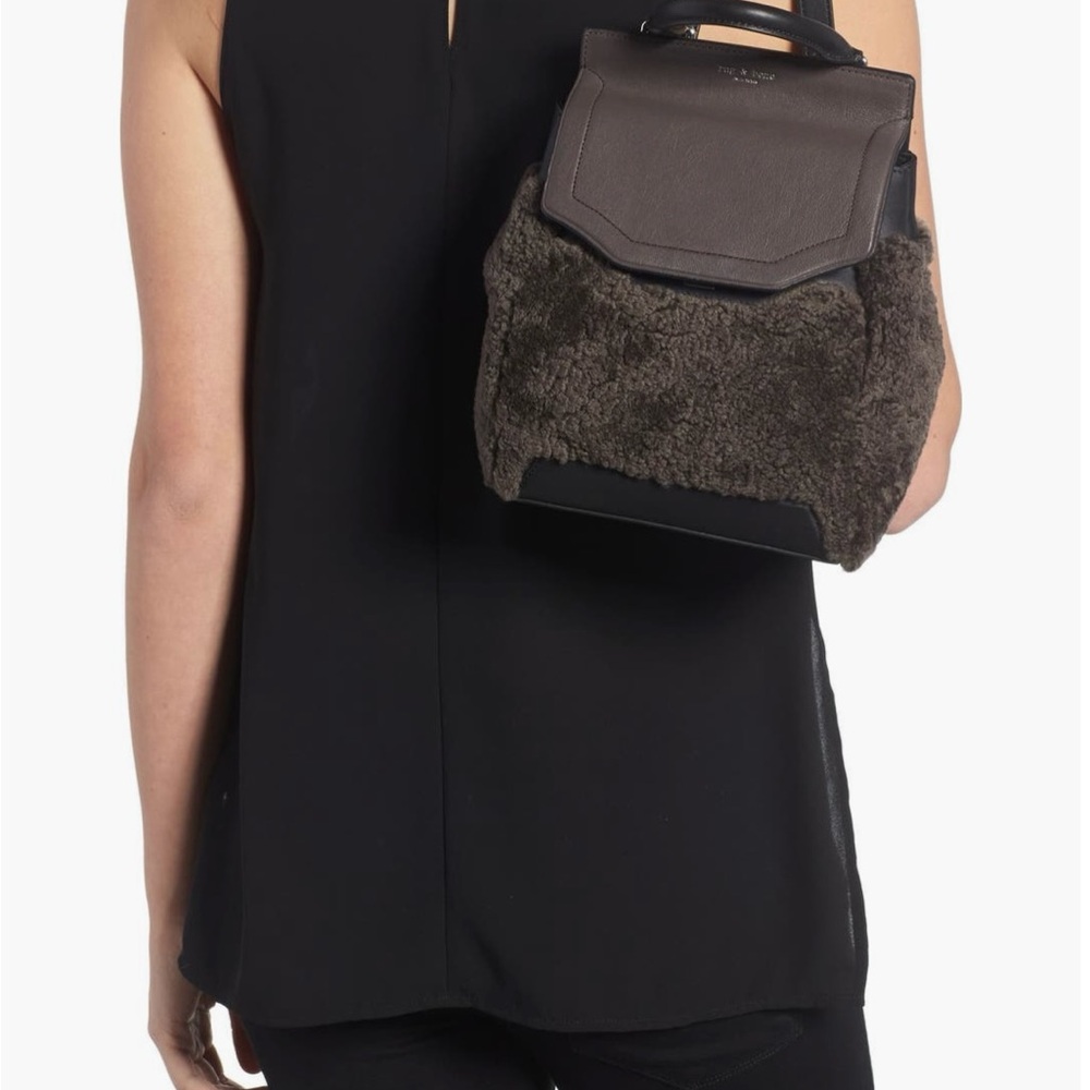 Rag & Bone Shearling backpack